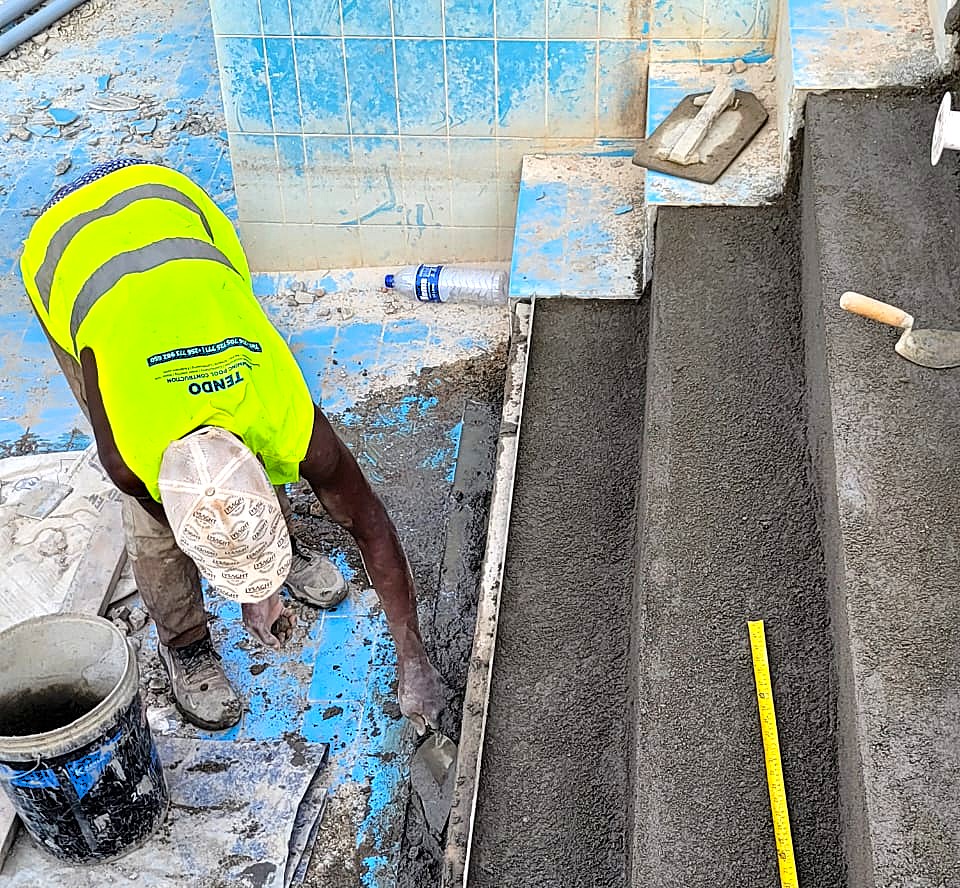Mutungo swimming pool renovation